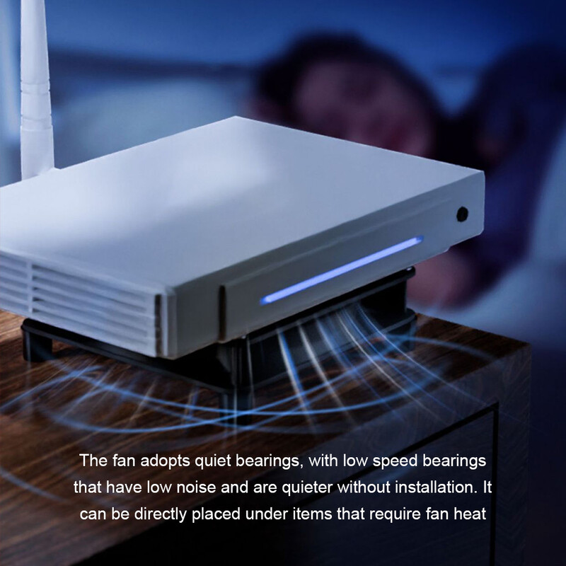 Γραφείο USB ανεμιστήρας ψύξης Σαλόνι Υπνοδωμάτιο Κουτί τηλεόρασης Δρομολογητής υπολογιστή Πλαίσιο ανεμιστήρας ψύξης Ισχυρός άνεμος Εξωτερικός ανεμιστήρας