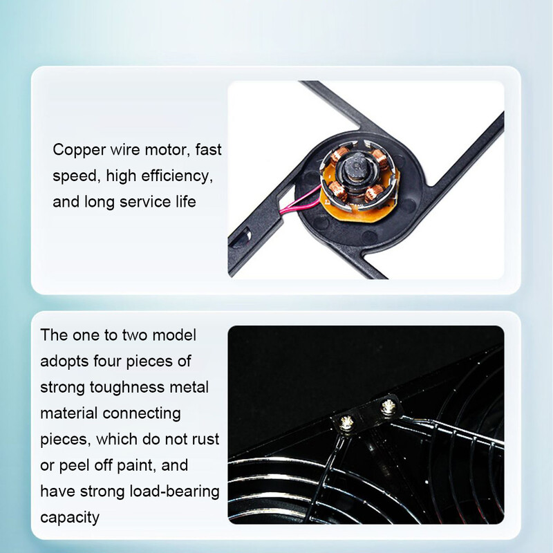 Γραφείο USB ανεμιστήρας ψύξης Σαλόνι Υπνοδωμάτιο Κουτί τηλεόρασης Δρομολογητής υπολογιστή Πλαίσιο ανεμιστήρας ψύξης Ισχυρός άνεμος Εξωτερικός ανεμιστήρας