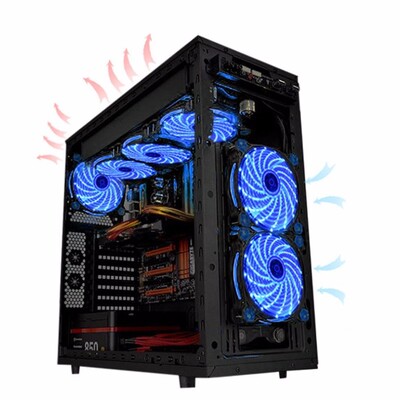 120 mm LED ultra tihi ventilator za računalo PC kućište 15 LED CPU hladnjak Cooler Master ventilator za hlađenje DC 12 V 4P 3P konektor Dropshipping