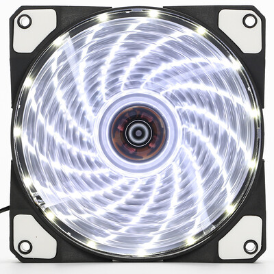 120mm LED Ultra Silent Computer Case Fan 15 LED CPU Heatsink Cooler Master Cooling Fan DC 12V 4P 3P Connector Dropshipping