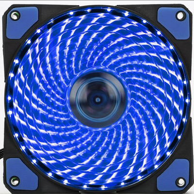 120mm LED Ultra Silent Computer Case Fan 15 LED CPU Heatsink Cooler Master Cooling Fan DC 12V 4P 3P Connector Dropshipping