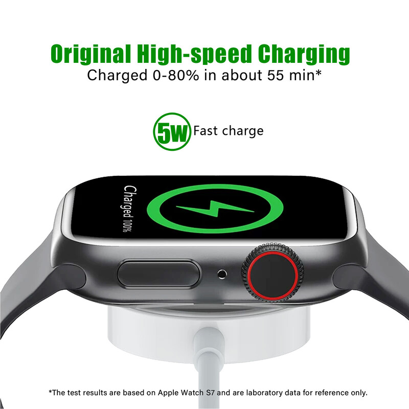 Laikrodžio USB-C magnetinis belaidis greitas įkroviklis, nešiojamas laikrodžio įkrovimo laidas, skirtas Apple Watch Ultra 2/Ultra/10/9/8/7/6/5/4/3/2/1/SE