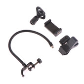 Mikrofonállvány Rugalmas hattyúnyakú, állítható asztali állvány bilinccsel a Broadcasting Studio Live Broadcast mikrofontartozékaihoz