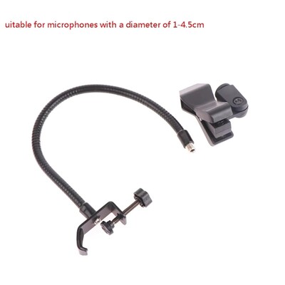 Mikrofonállvány Rugalmas hattyúnyakú, állítható asztali állvány bilinccsel a Broadcasting Studio Live Broadcast mikrofontartozékaihoz