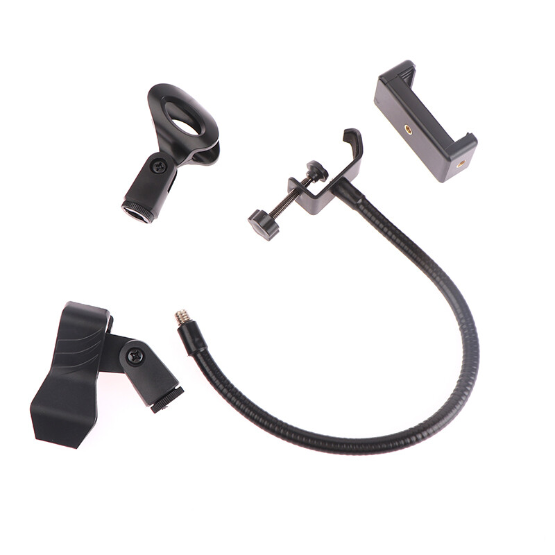 Mikrofonállvány Rugalmas hattyúnyakú, állítható asztali állvány bilinccsel a Broadcasting Studio Live Broadcast mikrofontartozékaihoz