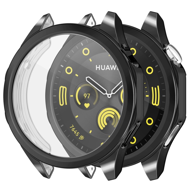 Mäkké TPU ochranné puzdro na displej pre Huawei Watch GT4 46mm, celoplošný nárazník, odolný voči poškriabaniu pre Huawei Watch GT 4
