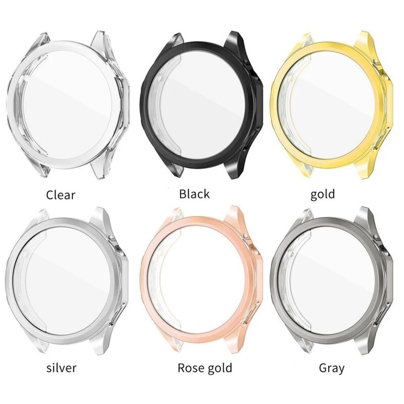 Mäkké TPU ochranné puzdro na displej pre Huawei Watch GT4 46mm, celoplošný nárazník, odolný voči poškriabaniu pre Huawei Watch GT 4