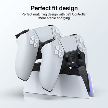 για PS5 Type-C DualSense Charging Station Dual Charging Dock Charger Stand για PlayStation 5 DualSense Wireless Game Controller