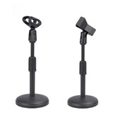 Мини сгъваема настолна стойка за микрофон Регулируема скоба за микрофон Поддръжка Държач за монтаж Поддръжка на скоба за микрофон