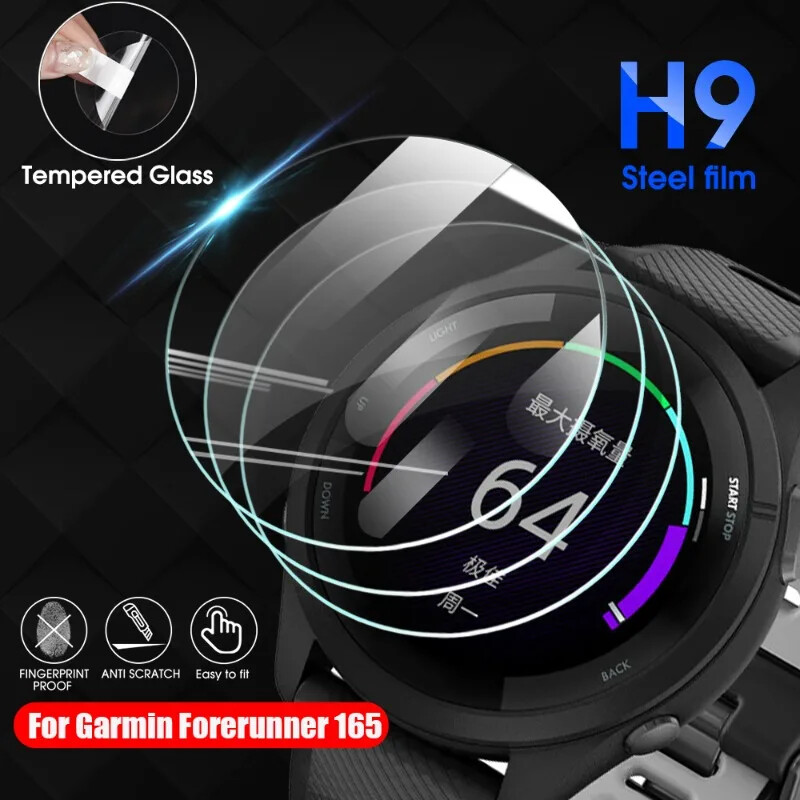 1-10 buc. pentru Garmin Forerunner 165 Filme din sticlă securizată cu acoperire completă Protector pentru ecran Protecție anti-zgârieturi Film protector transparent