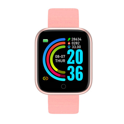 D20 Fitness Tracker Y68 Pametna narukvica Smartband Mjerač otkucaja srca Krvni tlak Bluetooth-kompatibilni pametni satovi za Android