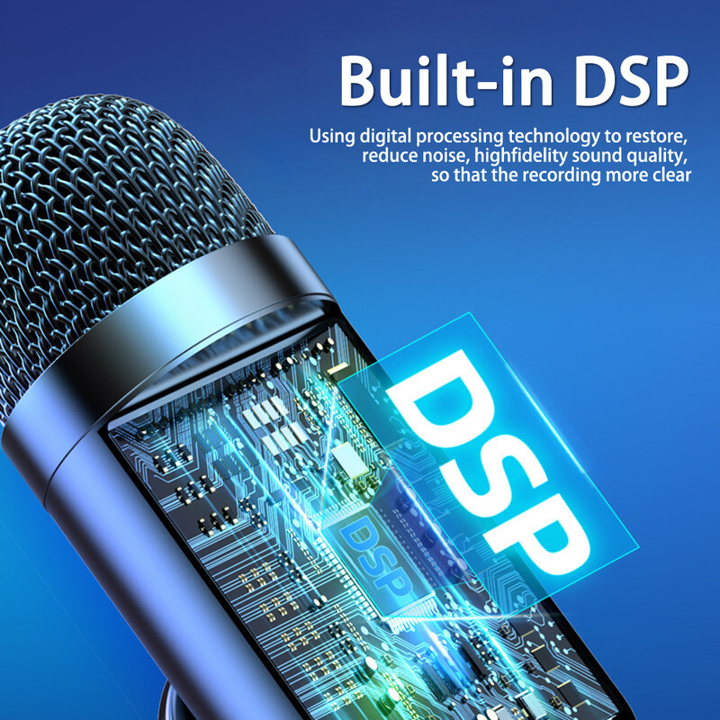 USB žaidimų kompiuterio mikrofonas, skirtas transliuoti podcast'us Stalinis laidinis mikrofonas Žaidimų konferencija Įrašymo triukšmą slopinantis mikrofonas