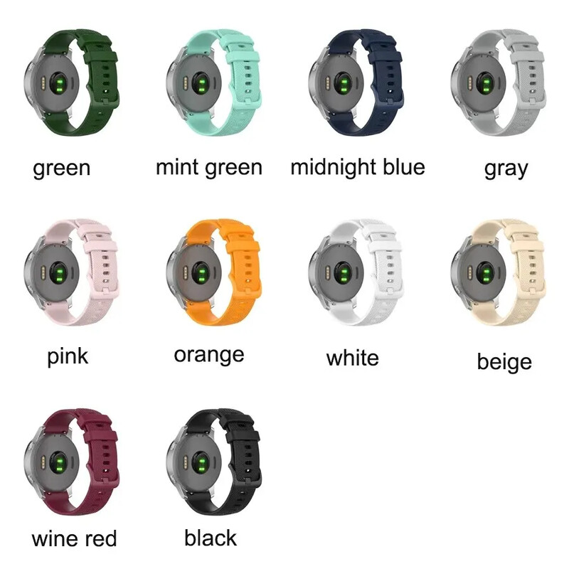 18 20 22 mm-es intelligens óraszíj Garmin Venu 2S 2 Plus 2Plus/Vivoactive 3S 4S 3 4 szilikon pántos óraszíj karkötő csuklópánthoz