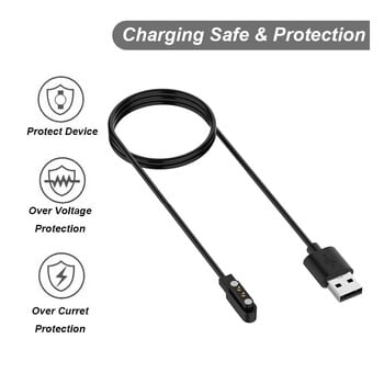 Кабел за зарядно за часовник ID205L USB кабел за бързо зареждане за Blackview R3 / R3 Pro/X2/X1/ Uwatch 3/Uwatch Ufit/ GT Magnetic