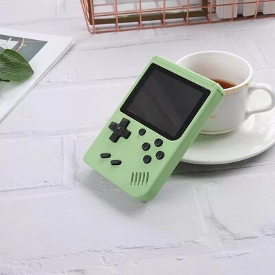 Mini consolă portabilă de jocuri video retro, portabilă, 8 biți, 3,0 inci, LCD color, player pentru jocuri color pentru copii, încorporat în 500 de jocuri