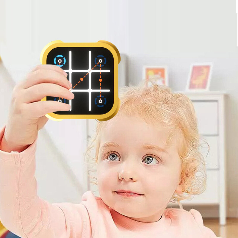 Kolm-ühes multifunktsionaalne elektrooniline TIC-TAC-TOE malemäng lastele lauamängud puslemänguasjad kaasaskantav käeshoitav elektrooniline mäng