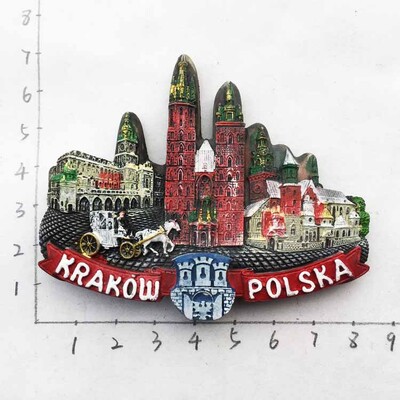 Europa Lenkija 3D šaldytuvo magnetai turizmo suvenyrai šaldytuvo magnetai lipdukų kolekcija rankdarbių dekoravimo straipsniai