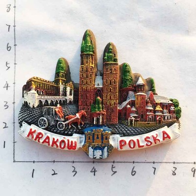 Europa Lenkija 3D šaldytuvo magnetai turizmo suvenyrai šaldytuvo magnetai lipdukų kolekcija rankdarbių dekoravimo straipsniai