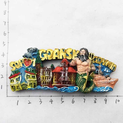 Europa Lenkija 3D šaldytuvo magnetai turizmo suvenyrai šaldytuvo magnetai lipdukų kolekcija rankdarbių dekoravimo straipsniai