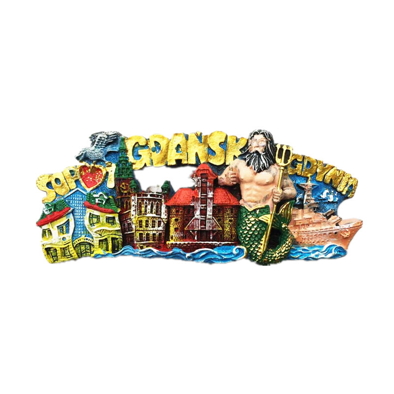 Europa Lenkija 3D šaldytuvo magnetai turizmo suvenyrai šaldytuvo magnetai lipdukų kolekcija rankdarbių dekoravimo straipsniai