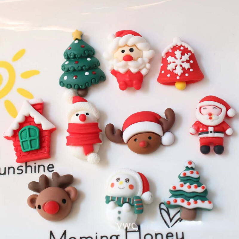 10 vnt Kalėdų papuošimo magnetinis animacinis filmas mielas kūrybingas dovana magnetinis magnetas šaldytuvo magnetizmas