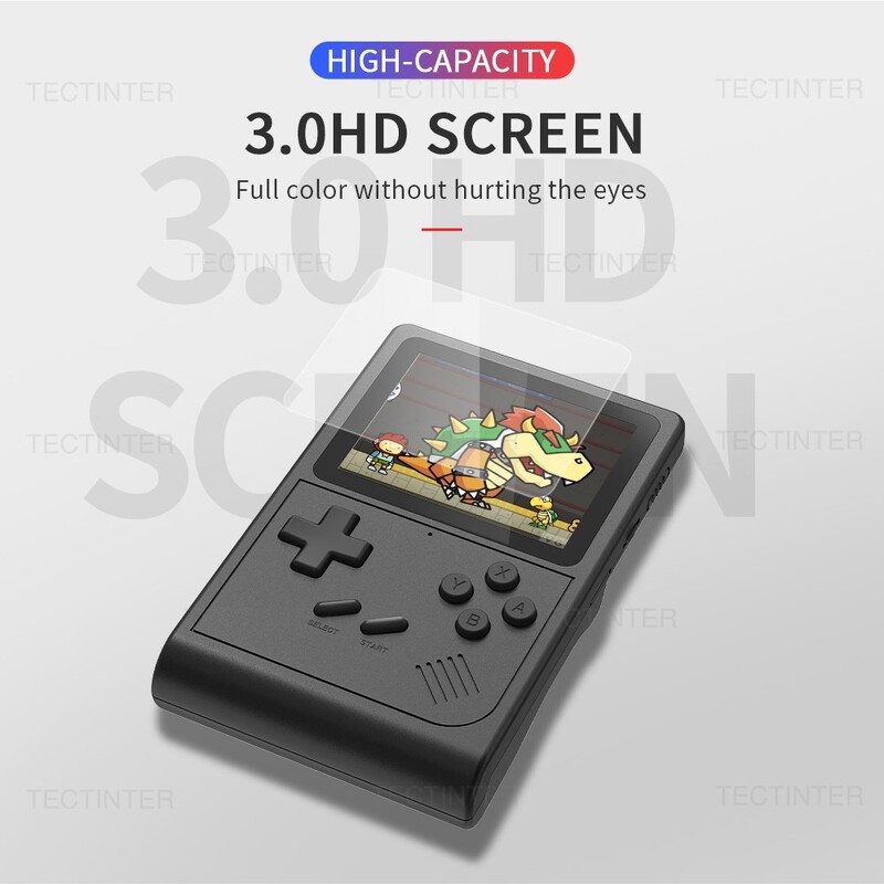 GB300 Retro herná konzola Prenosný vreckový herný prehrávač Vstavaný 6000 hier 3,0-palcový displej Podpora AV výstupu pre SFC/GBA