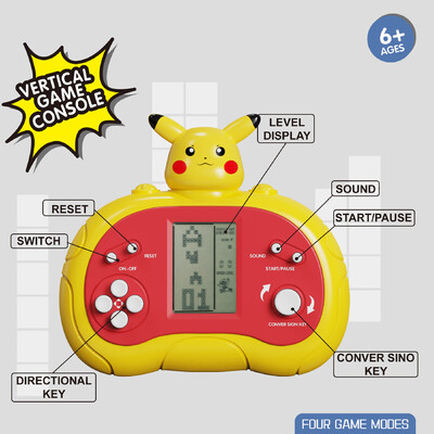 Stitch Mini Handheld κονσόλα παιχνιδιών Ενσωματωμένη 26 παιχνίδια Παιδική ηλικία Tetris Retro Player Παιχνιδομηχανικά παιδικά μαθητικά παιχνίδια