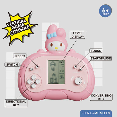 Stitch Mini Handheld κονσόλα παιχνιδιών Ενσωματωμένη 26 παιχνίδια Παιδική ηλικία Tetris Retro Player Παιχνιδομηχανικά παιδικά μαθητικά παιχνίδια