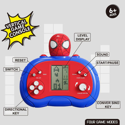 Stitch Mini Handheld κονσόλα παιχνιδιών Ενσωματωμένη 26 παιχνίδια Παιδική ηλικία Tetris Retro Player Παιχνιδομηχανικά παιδικά μαθητικά παιχνίδια