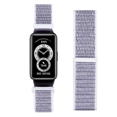 Νέο ρυθμιζόμενο λουρί από νάιλον για Huawei Band 6 Breathable 6NFC Ανταλλακτικά Αξεσουάρ Βραχιόλι για Honor band 6 Wristband
