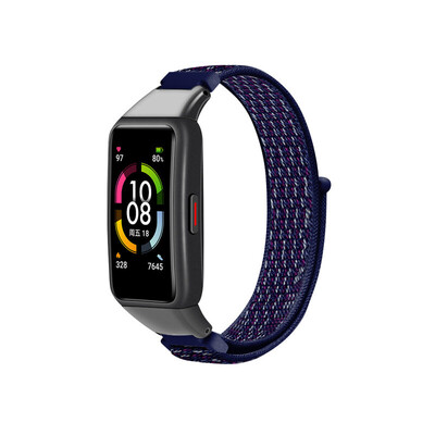 Νέο ρυθμιζόμενο λουρί από νάιλον για Huawei Band 6 Breathable 6NFC Ανταλλακτικά Αξεσουάρ Βραχιόλι για Honor band 6 Wristband