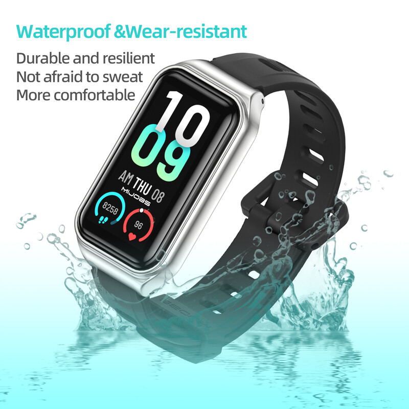 Dirželis „Amazfit Band 7“ išmaniojo laikrodžio silikoninė apyrankė, skirta „Amazfit“ 7 juostų apyrankei, vandeniui atspari pakaitinė laikrodžio apyrankė