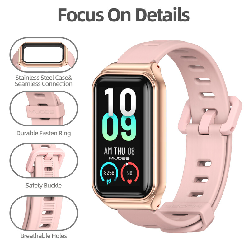 Dirželis „Amazfit Band 7“ išmaniojo laikrodžio silikoninė apyrankė, skirta „Amazfit“ 7 juostų apyrankei, vandeniui atspari pakaitinė laikrodžio apyrankė