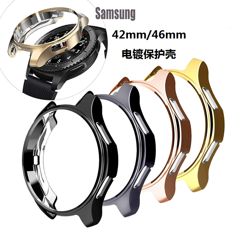 Husa de protectie pentru Samsung Galaxy Watch 46mm 42mm Carcasa de protectie pentru cadru Carcasa moale TPU pentru Samsung Smart Watch 46mm/42mm