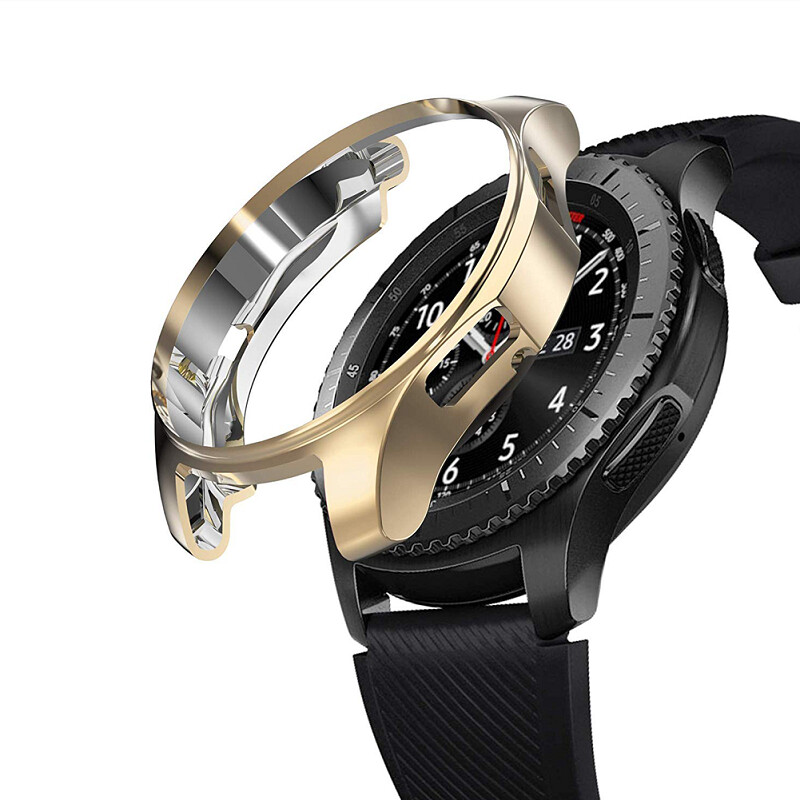 Husa de protectie pentru Samsung Galaxy Watch 46mm 42mm Carcasa de protectie pentru cadru Carcasa moale TPU pentru Samsung Smart Watch 46mm/42mm