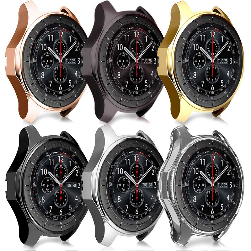Husa de protectie pentru Samsung Galaxy Watch 46mm 42mm Carcasa de protectie pentru cadru Carcasa moale TPU pentru Samsung Smart Watch 46mm/42mm