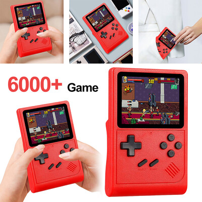 GB300 rokas spēļu konsole Iebūvēta 8G 3,0 collu ekrāna televizors Retro videospēļu konsole 6000+ spēļu AV izeja 800mAh bērniem pieaugušajiem