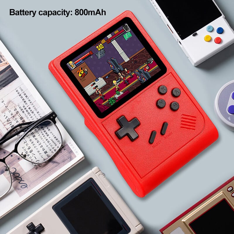Vrecková herná konzola GB300 Vstavaný 8G 3,0-palcový televízor Retro herná konzola 6000+ hier AV výstup 800mAh pre deti a dospelých