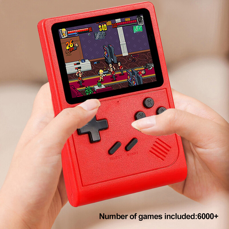 Vrecková herná konzola GB300 Vstavaný 8G 3,0-palcový televízor Retro herná konzola 6000+ hier AV výstup 800mAh pre deti a dospelých