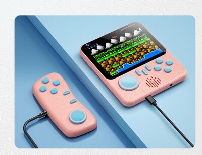 G7 3,5 hüvelykes, nagy felbontású retro kézi játékkonzol Támogatja a TV beépített 666 videojátékokat