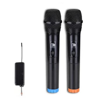 Επαναφορτιζόμενο ασύρματο μικρόφωνο UHF Dynamic Handheld Mic Karaoke For Wedding Club Wireless microphone set