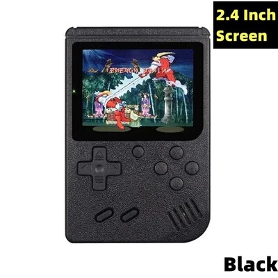 Mini kézi videojáték-konzol Retro hordozható Macarone 8 bites 3,0/2,4 hüvelykes színes LCD gyerekeknek színes játéklejátszó, beépített 500 játékba