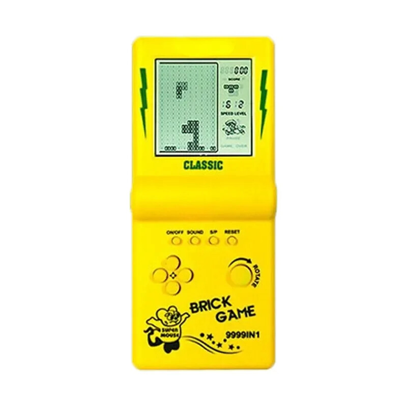 Kézi játékgép téglajáték gyerekeknek játékkonzol Kézi játéklejátszók Elektronikus játék gyerekeknek örömjátékok klasszikus lejátszó