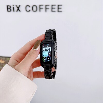 Gyanta szíj Huawei Band 9 7 8 okosóra tok csere karkötő karkötő Honor Band 7 6 Huawei Band 9 7 8 szíjhoz