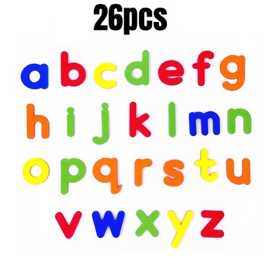 Magnetinės raidės skaičių abėcėlė ABC 123 šaldytuvo magnetai plastikiniai mokomieji ikimokyklinio mokymosi žaislų rinkinys didžiosiomis mažosiomis raidėmis Matematika