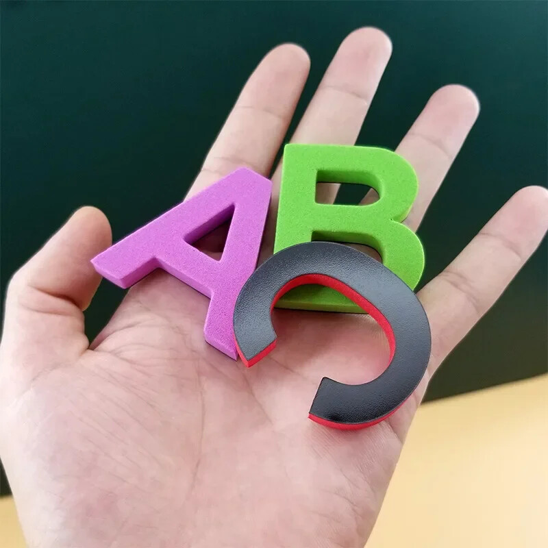 Magnetinės raidės skaičių abėcėlė ABC 123 šaldytuvo magnetai plastikiniai mokomieji ikimokyklinio mokymosi žaislų rinkinys didžiosiomis mažosiomis raidėmis Matematika