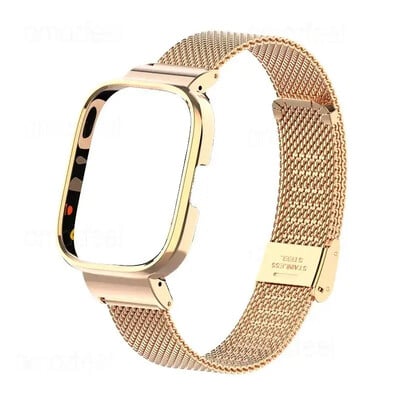 Curea de ceas din metal pentru Xiaomi Mi Watch Lite Redmi Watch 2 Lite 3 Protector de curea din oțel inoxidabil din metal activ Bratara capac