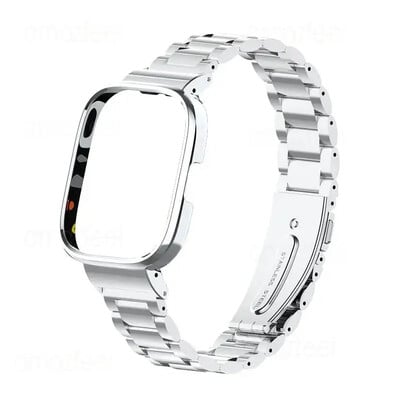 Curea de ceas din metal pentru Xiaomi Mi Watch Lite Redmi Watch 2 Lite 3 Protector de curea din oțel inoxidabil din metal activ Bratara capac