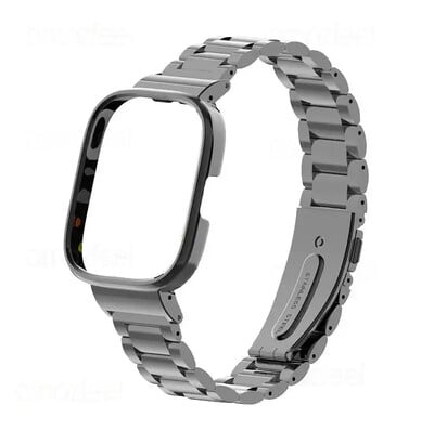 Curea de ceas din metal pentru Xiaomi Mi Watch Lite Redmi Watch 2 Lite 3 Protector de curea din oțel inoxidabil din metal activ Bratara capac