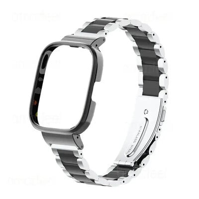 Curea de ceas din metal pentru Xiaomi Mi Watch Lite Redmi Watch 2 Lite 3 Protector de curea din oțel inoxidabil din metal activ Bratara capac